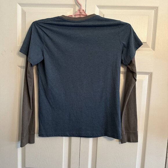 Storm Trooper Tee Youth 2XL Blue Grey I’m Busy Right Now Star Wars Long Sleeve - Picture 3 of 9